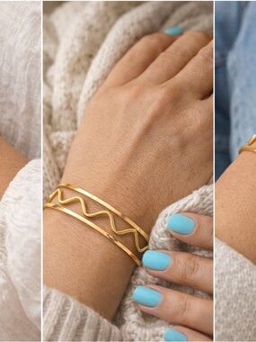 Premium 22K Gold Bangles 10g - Wedding Bridal Bracelet,Minimalist Luxury Jewelry